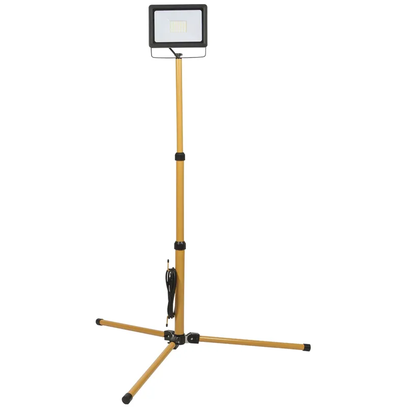 Proiettore LED 50W con treppiede telescopico S31 IP44 4000K Fanton Proiettore LED 50W con treppiede telescopico S31 IP44 4000K Fanton Echome Beperkte Voorraad