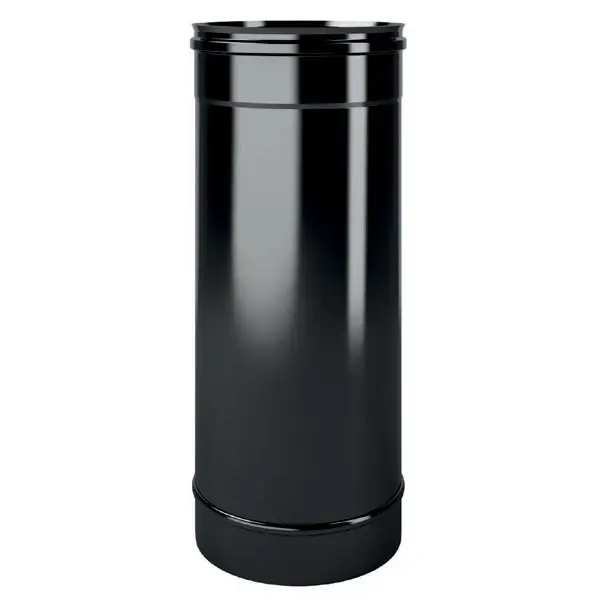 Exclusieve Aanbieding Canna fumo altezza 25 cm acciaio inox verniciato nero semilucido Monofire De Marinis Canna fumo altezza 25 cm acciaio inox verniciato nero semilucido Monofire De Marinis Echome