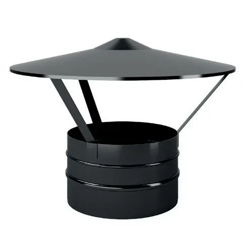 Cappello terminale parapioggia maschio acciaio verniciato nero semilucido Monofire De Marinis Cappello terminale parapioggia maschio acciaio verniciato nero semilucido Monofire De Marinis Echome Goedkoop