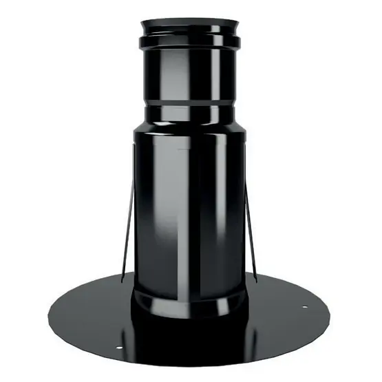 Rosone telescopico in acciaio inox nero semilucido Monofire De Marinis Rosone telescopico in acciaio inox nero semilucido Monofire De Marinis Echome Direct Verzonden