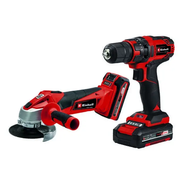 Koop Vandaag Kit smerigliatrice e trapano TC-TK 18 Li Kit Einhell Kit smerigliatrice e trapano TC-TK 18 Li Kit Einhell Echome
