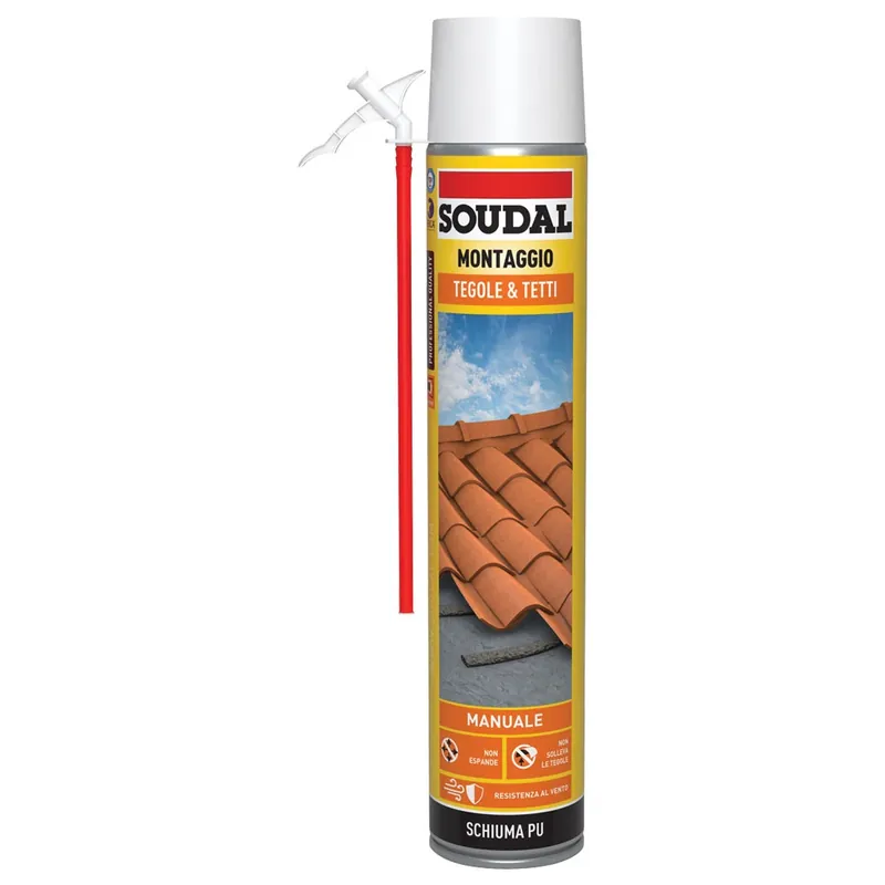 Nieuw Schiuma poliuretanica montaggio tegole e tetti manuale Soudal Schiuma poliuretanica montaggio tegole e tetti manuale Soudal Echome