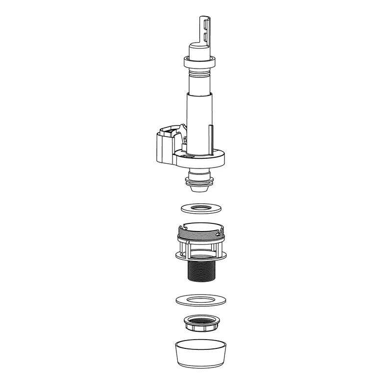 Koop Online Meccanismo per cassetta alta Alfa senza tubo e coperchio CR Smart Meccanismo per cassetta alta Alfa senza tubo e coperchio CR Smart Echome
