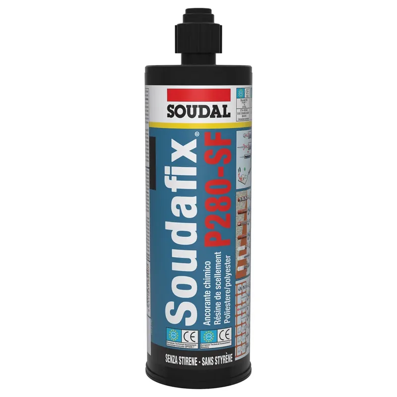 Ancorante chimico bicomponente Soudafix P280-SF Soudal Ancorante chimico bicomponente Soudafix P280-SF Soudal Echome Voordeelprijs