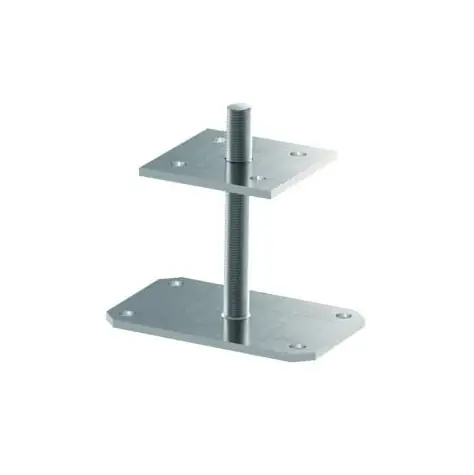 Portapilastro con altezza regolabile 100x100x6 mm Gecertificeerd