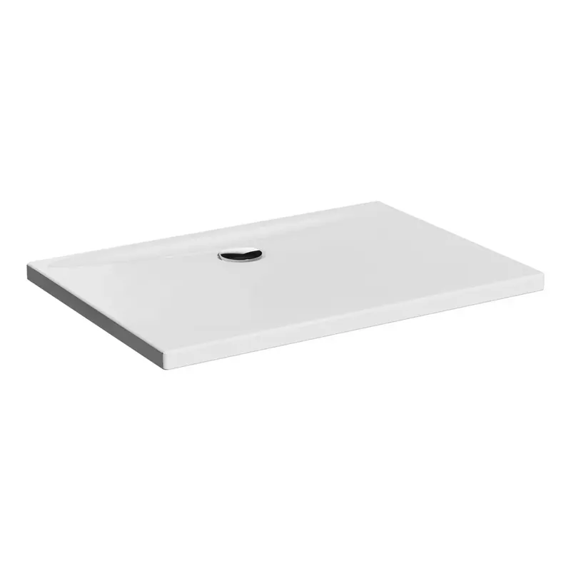 Piatto doccia bianco lucido H 4 cm in ceramica Lagoon VitrA Piatto doccia bianco lucido H 4 cm in ceramica Lagoon VitrA Echome Populair