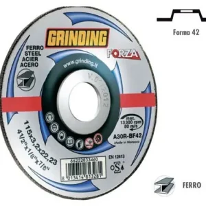 Speciale Aanbieding Disco abrasivo taglio ferro Forza Grinding 115x3,2x22,23 mm