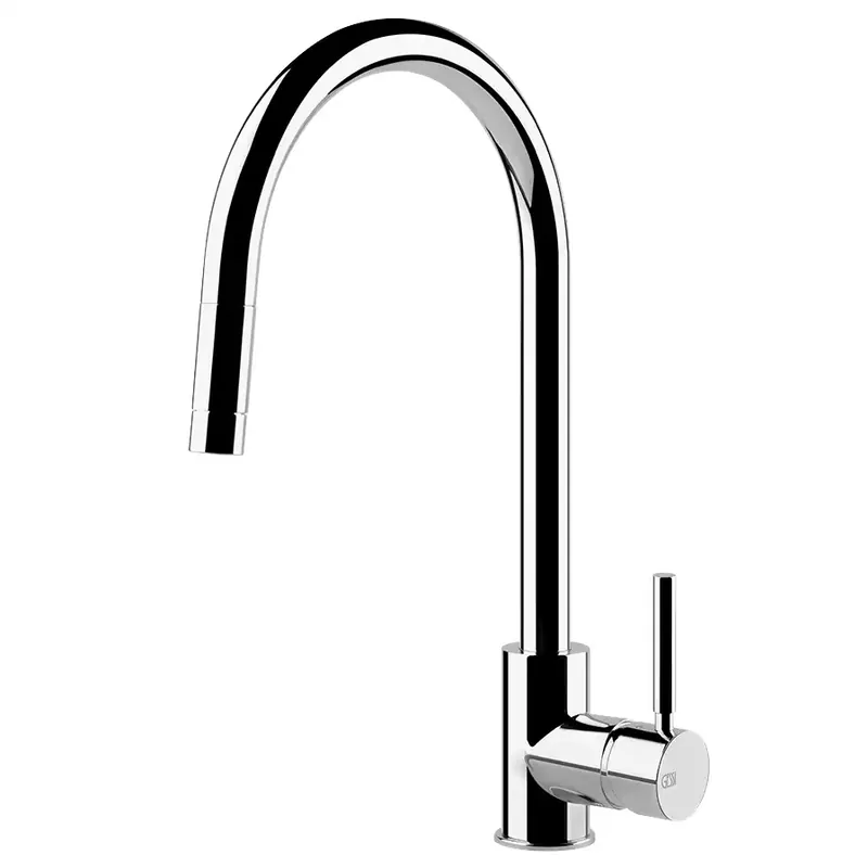 Koopje Miscelatore monocomando con doccetta cucina cromato Neutron 17120 Gessi Miscelatore monocomando con doccetta cucina cromato Neutron 17120 Gessi Echome