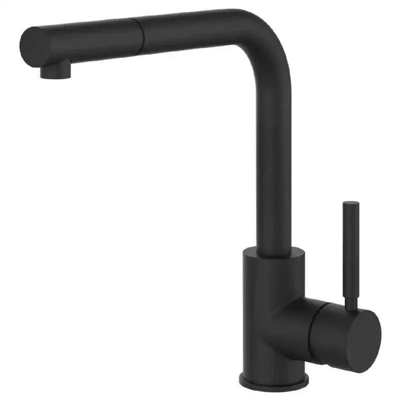 Hete Deal Miscelatore monocomando con doccetta cucina matte black Neutron 17169 Gessi Miscelatore monocomando con doccetta cucina matte black Neutron 17169 Gessi Echome