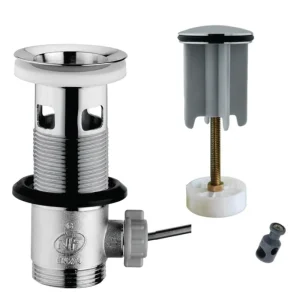 Betrouwbaar Piletta prolungata per lavabo o bidet 100 mm click-clack De Borri Piletta prolungata per lavabo o bidet 100 mm click-clack De Borri Echome