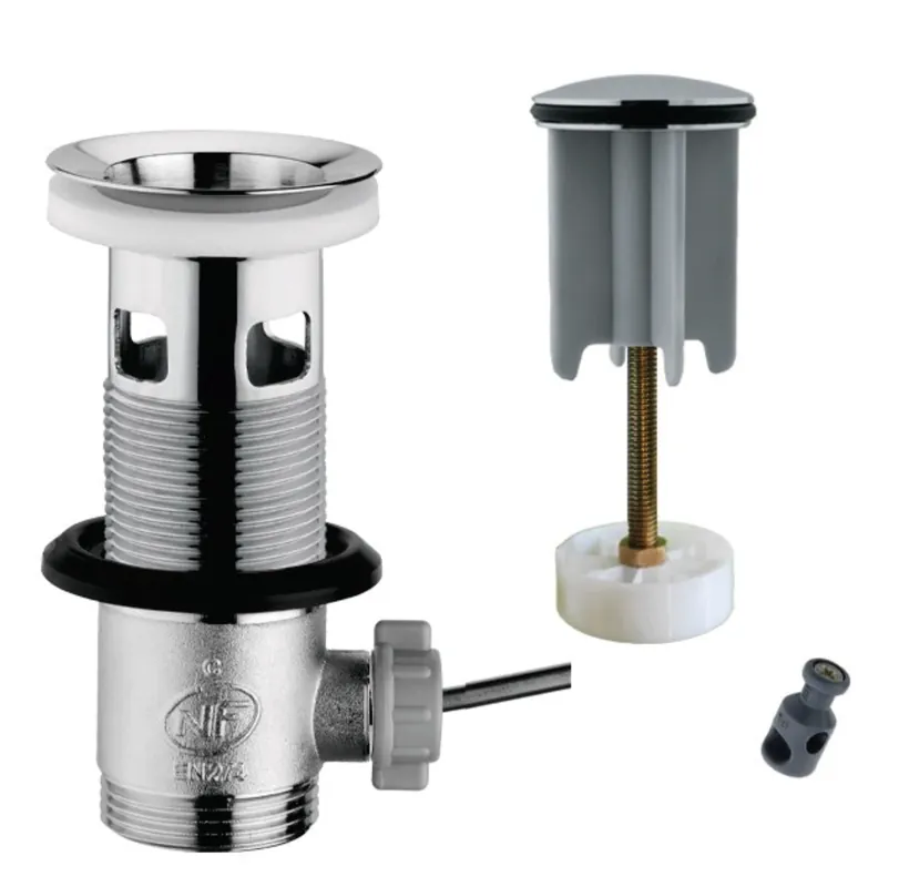 Betrouwbaar Piletta prolungata per lavabo o bidet 100 mm click-clack De Borri Piletta prolungata per lavabo o bidet 100 mm click-clack De Borri Echome