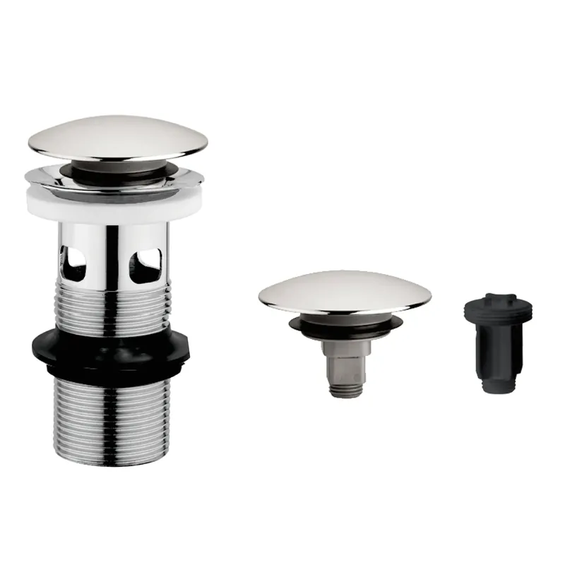 Direct Beschikbaar Piletta prolungata per lavabo o bidet 100 mm click-clack De Borri Piletta prolungata per lavabo o bidet 100 mm click-clack De Borri Echome