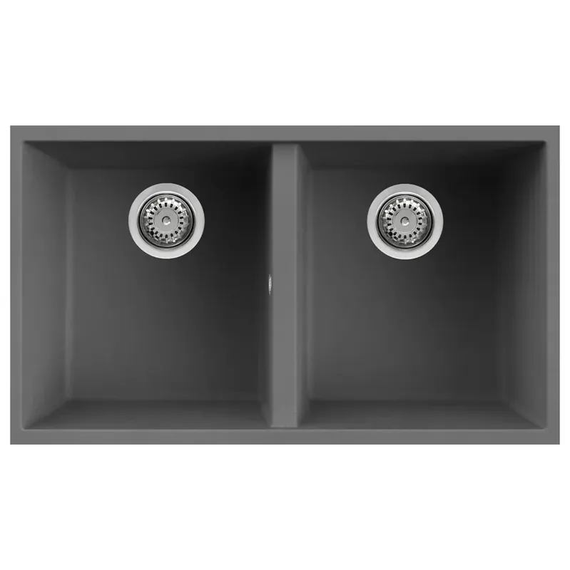 Bestseller Lavello sottotop due vasche 76 cm Quadra 350 Elleci Lavello sottotop due vasche 76 cm Quadra 350 Elleci Echome