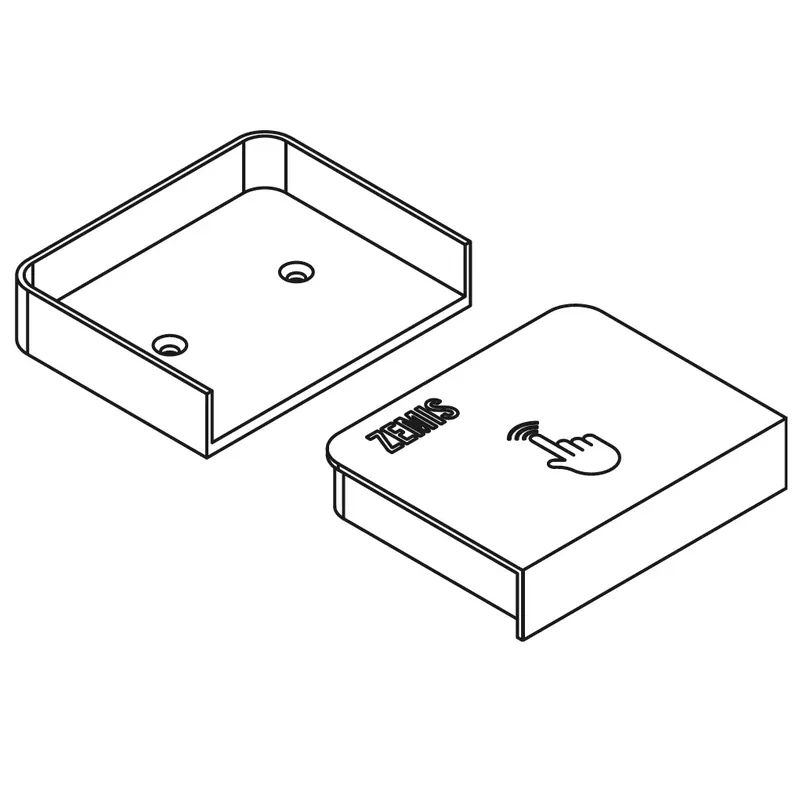 Korting Sensore Wireless touch on-off dimmer autoalimentato WTS per profili LED Zemis Sensore Wireless touch on-off dimmer autoalimentato WTS per profili LED Zemis Echome