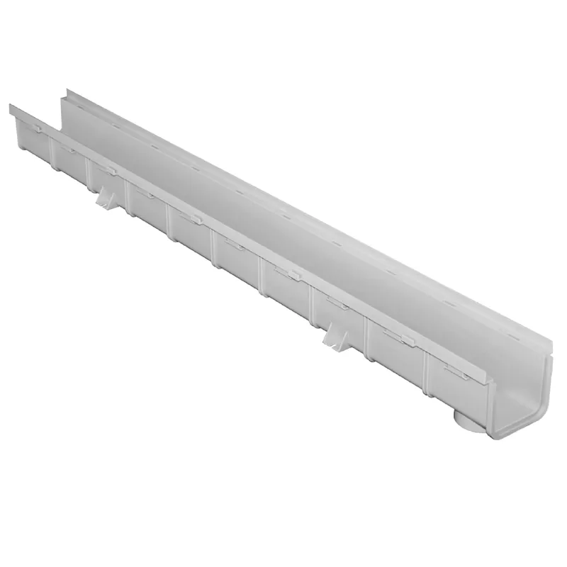 Weekendaanbieding Canale modulare di scolo acqua 100x1000 mm PVC First Canale modulare di scolo acqua 100x1000 mm PVC First Echome