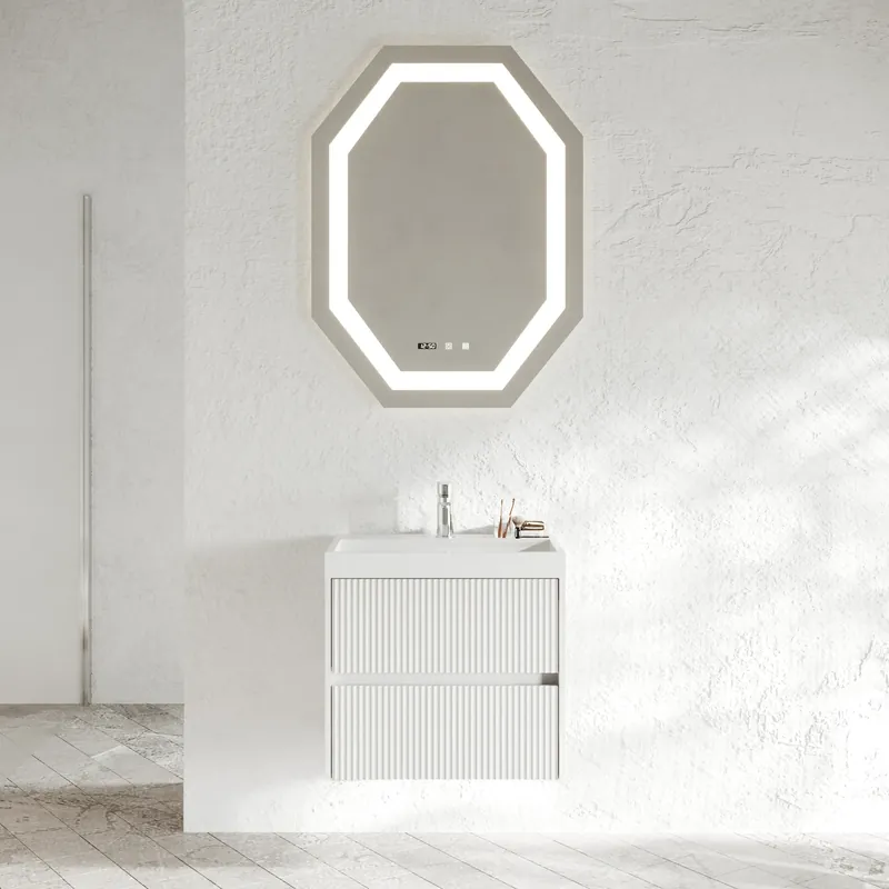Seizoensaanbieding Mobile bagno sospeso due cassetti cannettati e lavabo in resina 60 cm Portofino Savinidue Mobile bagno sospeso due cassetti cannettati e lavabo in resina 60 cm Portofino Savinidue Echome