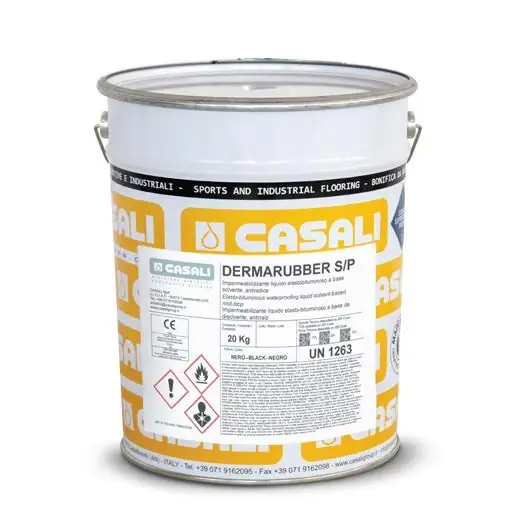 Guaina liquida impermeabilizzante elastomerico a base solvente antiradice Dermarubber S/P Casali Guaina liquida impermeabilizzante elastomerico a base solvente antiradice Dermarubber S/P Casali Echome Laatste Kans