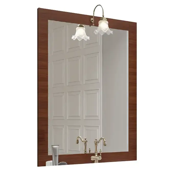 Specchio con cornice e applique bronzo per mobile Romantica 85 e 105 Savinidue Specchio con cornice e applique bronzo per mobile Romantica 85 e 105 Savinidue Echome Bestseller