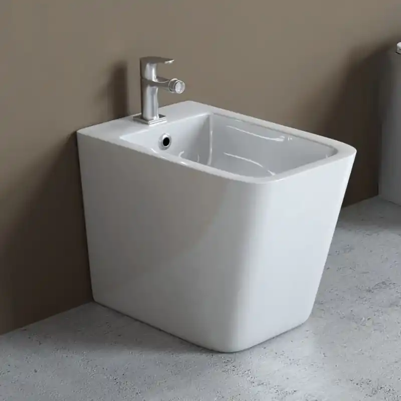 Op = Op Bidet filo parete bianco lucido Cubik Morini Bidet filo parete bianco lucido Cubik Morini Echome