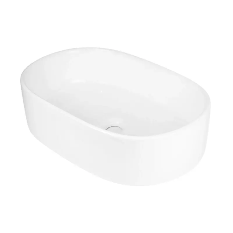 Snelle Levering Lavabo d‘appoggio ovale in ceramica bianco Giordan Morini Lavabo d‘appoggio ovale in ceramica bianco Giordan Morini Echome