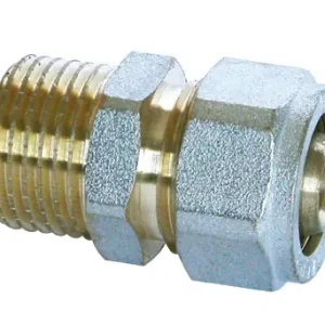 Manicotto maschio per tubo multistrato ad avvitamento corpo fisso Tecom 16X1" Must-Have