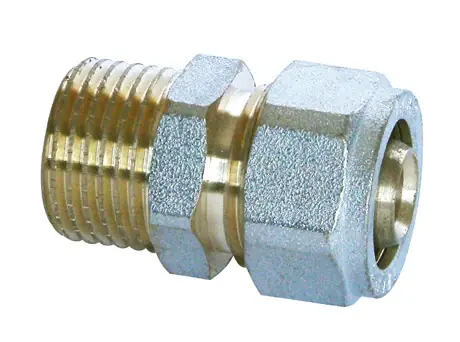 Manicotto maschio per tubo multistrato ad avvitamento corpo fisso Tecom 16X1" Must-Have
