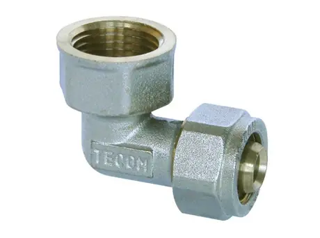 Flitsaanbieding Gomito femmina per tubo multistrato ad avvitamento corpo fisso Tecom 16X1/2"