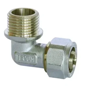 Gomito maschio per tubo multistrato ad avvitamento corpo fisso Tecom 16X1/2" Lage Kosten