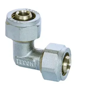 Weekendaanbieding Gomito per tubo multistrato ad avvitamento corpo fisso Tecom 16X16 mm