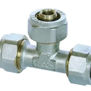 Speciale Aanbieding Tee per tubo multistrato ad avvitamento corpo fisso Tecom 16x16x16