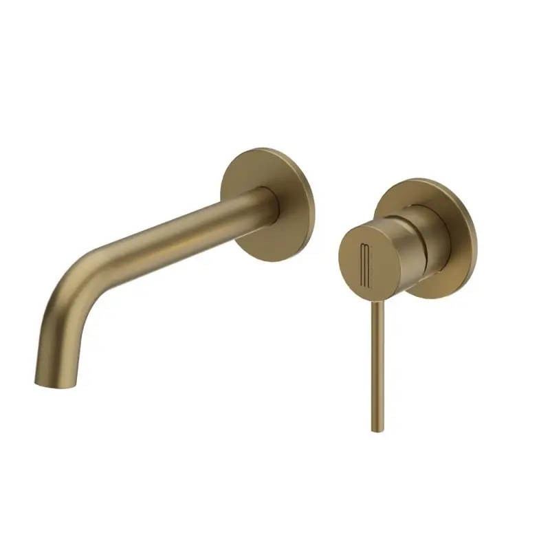 Veilige Betaling Miscelatore monocomando lavabo a parete da incasso oro satinato Jazz Morini Miscelatore monocomando lavabo a parete da incasso oro satinato Jazz Morini Echome
