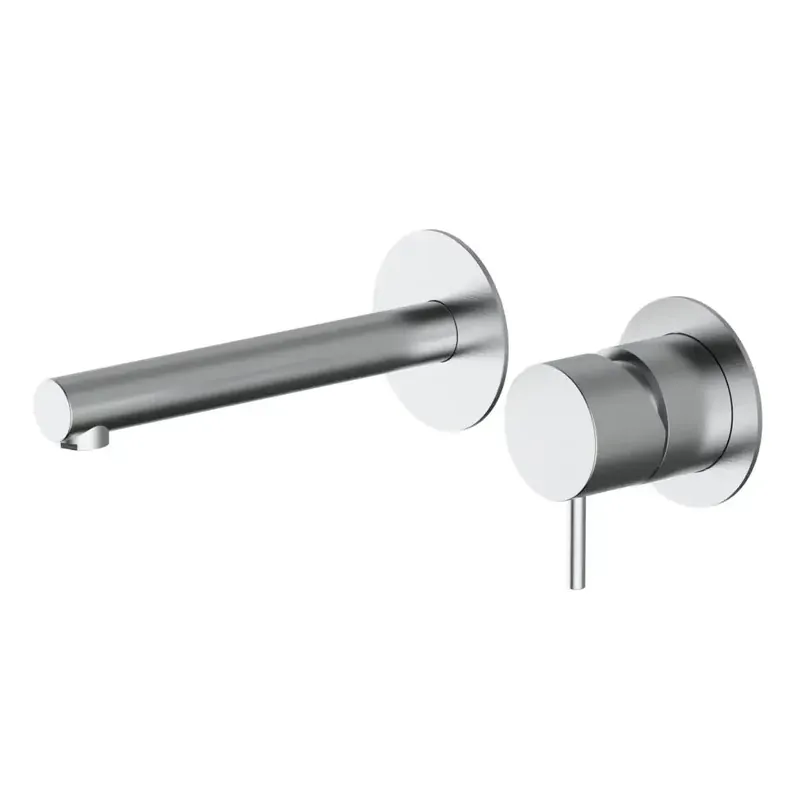 Bestseller Miscelatore lavabo parete con bocca 155 mm acciaio inox spazzolato Treunosei Teorema Miscelatore lavabo parete con bocca 155 mm acciaio inox spazzolato Treunosei Teorema Echome
