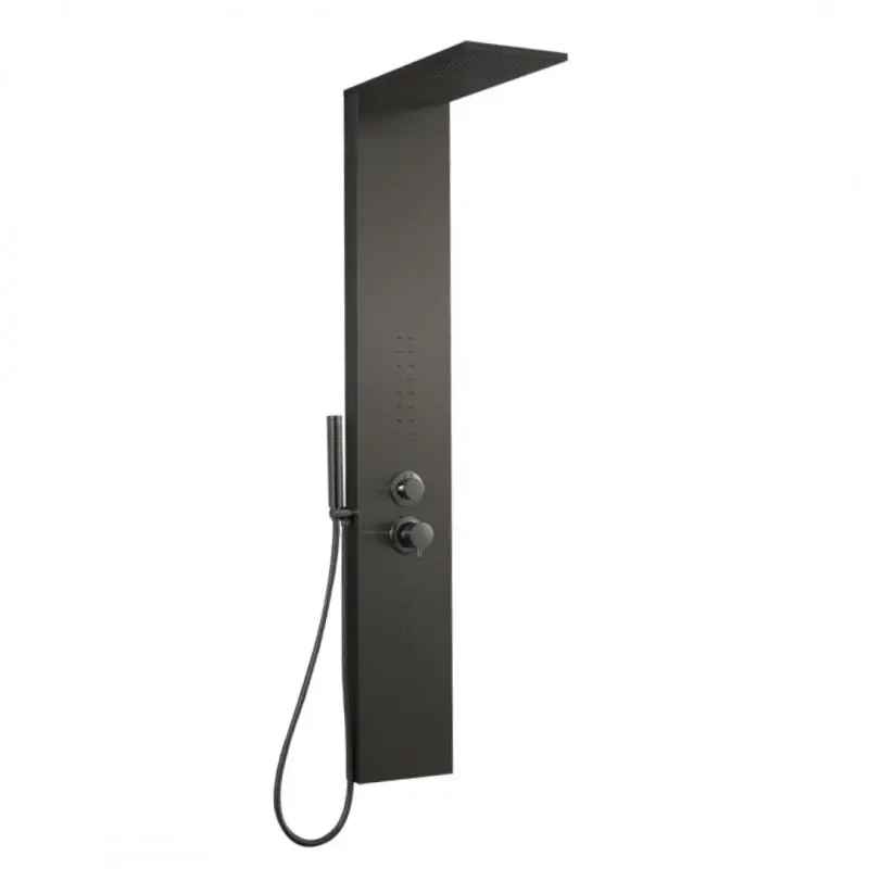 Colonna attrezzata con cascata e idro lombare nero opaco Smart Morini Colonna attrezzata con cascata e idro lombare nero opaco Smart Morini Echome Uitverkoop