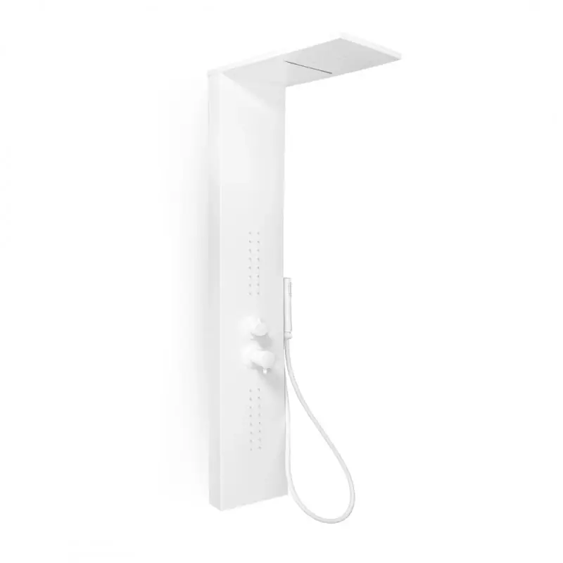Seizoensaanbieding Colonna attrezzata con cascata e idro lombare bianco opaco Smart Morini Colonna attrezzata con cascata e idro lombare bianco opaco Smart Morini Echome