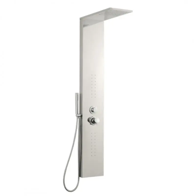 Colonna attrezzata con cascata e idro lombare inox cromo lucido Smart Morini Colonna attrezzata con cascata e idro lombare inox cromo lucido Smart Morini Echome Beperkte Voorraad