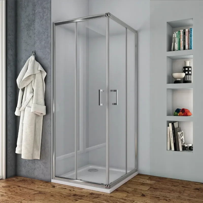 Must-Have Porta scorrevole box doccia cromato con vetro trasparente Marzia Evo Porta scorrevole box doccia cromato con vetro trasparente Marzia Evo Echome