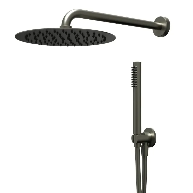 Kit doccia completo tondo in acciaio canna di fucile Round Morini Kit doccia completo tondo in acciaio canna di fucile Round Morini Echome Veilige Betaling