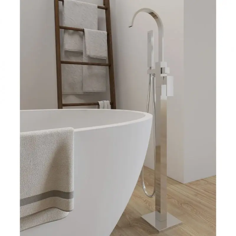 Uitverkoop Gruppo vasca a pavimento Free Standing cromato lucido Manila Morini Gruppo vasca a pavimento Free Standing cromato lucido Manila Morini Echome