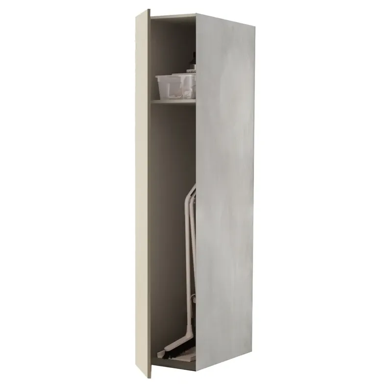 Colonna porta scope con ripiano interno lavanderia Savini Colonna porta scope con ripiano interno lavanderia Savini Echome Beste Prijs