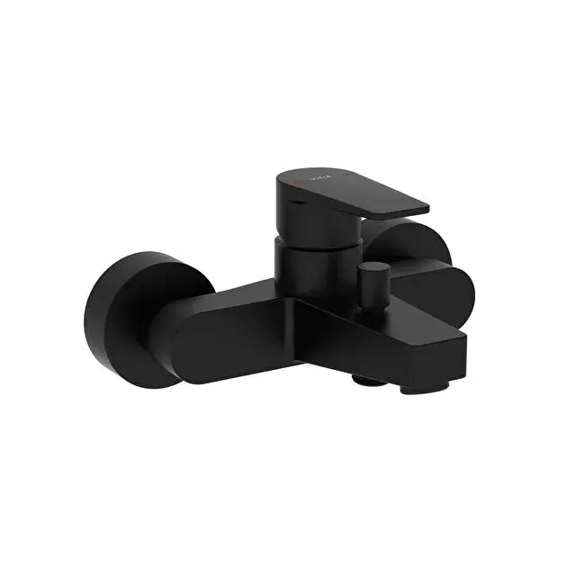 Miscelatore esterno vasca o doccia con deviatore nero opaco Flow Square Vitra Miscelatore esterno vasca o doccia con deviatore nero opaco Flow Square Vitra Echome Must-Have