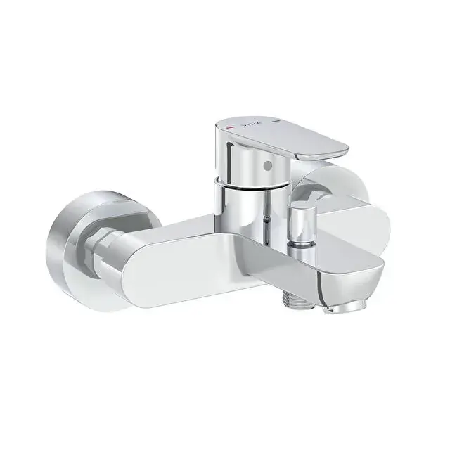 Gereduceerde Prijs Miscelatore esterno vasca o doccia con deviatore cromato Flow Soft Vitra Miscelatore esterno vasca o doccia con deviatore cromato Flow Soft Vitra Echome