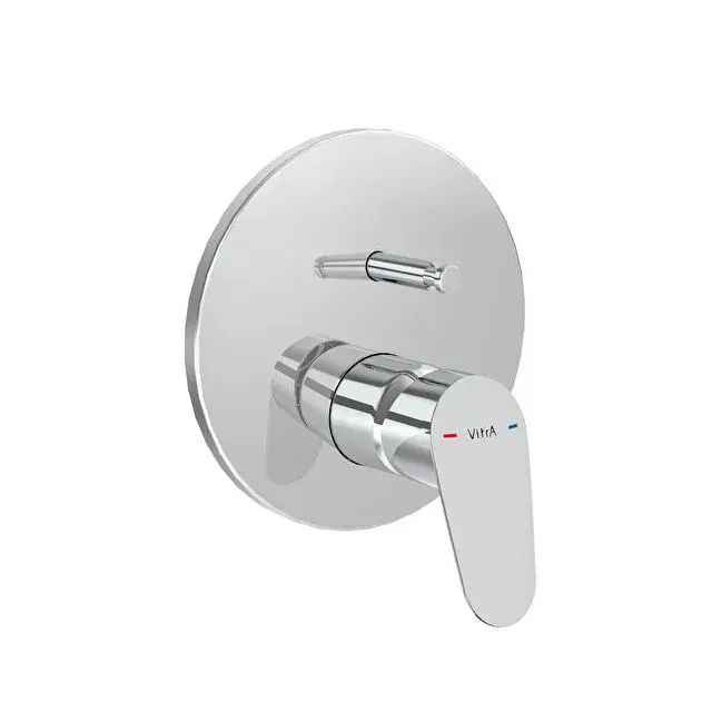 Miscelatore doccia ad incasso con deviatore cromato Flow Round Vitra Miscelatore doccia ad incasso con deviatore cromato Flow Round Vitra Echome Bestseller