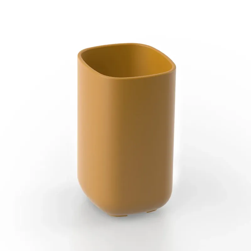 Weekendaanbieding Porta spazzolini in resine termoplastiche Pod zafferano opaco Metaform Porta spazzolini in resine termoplastiche Pod zafferano opaco Metaform Echome