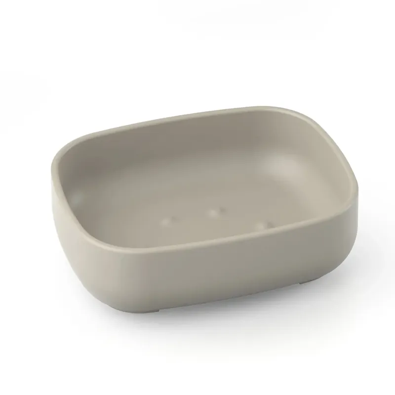 Express Levering Porta sapone in resine termoplastiche Pod tortora opaco Metaform Porta sapone in resine termoplastiche Pod tortora opaco Metaform Echome