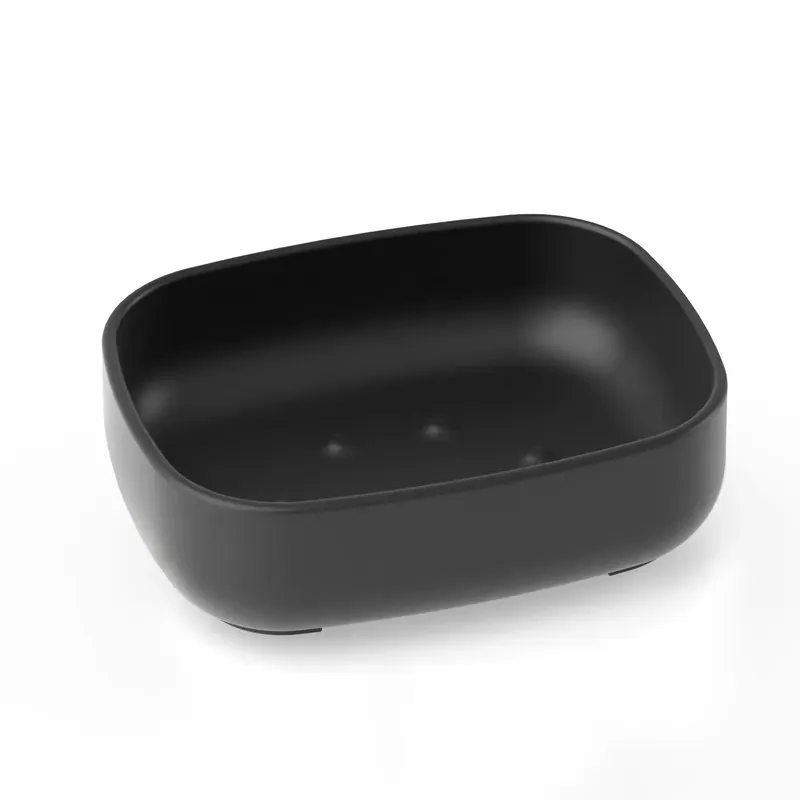 Porta sapone in resine termoplastiche Pod nero opaco Metaform Porta sapone in resine termoplastiche Pod nero opaco Metaform Echome Gratis Retour