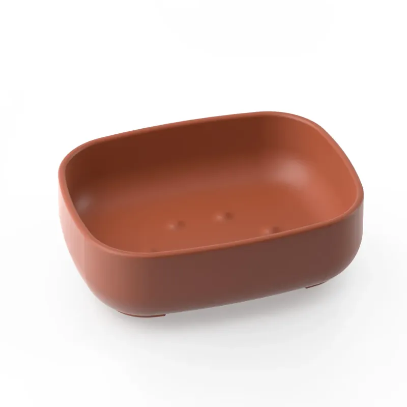 Weekendaanbieding Porta sapone in resine termoplastiche Pod terracotta opaco Metaform Porta sapone in resine termoplastiche Pod terracotta opaco Metaform Echome