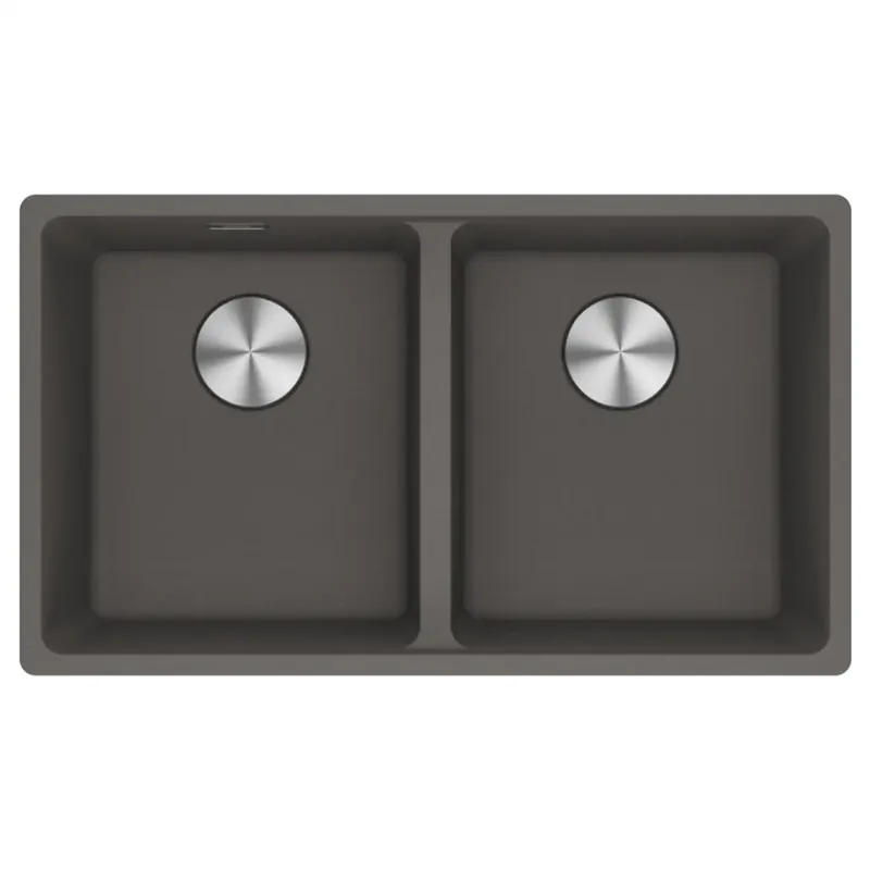 Must-Have Lavello sottotop MRG 120-35-35 fragranite stone grey 2 vasche Maris Franke Lavello sottotop MRG 120-35-35 fragranite stone grey 2 vasche Maris Franke Echome