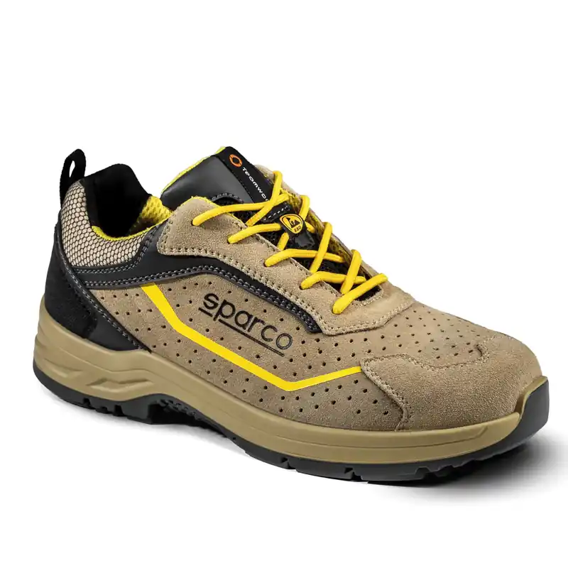 Scarpa antinfortunistica tan e giallo S1 Indy Colton Sparco Scarpa antinfortunistica tan e giallo S1 Indy Colton Sparco Echome Koopje