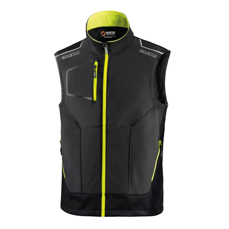 Voordeelprijs Gilet da lavoro tecnico grigio e giallo Tech Light Vest Illinois Sparco Gilet da lavoro tecnico grigio e giallo Tech Light Vest Illinois Sparco Echome