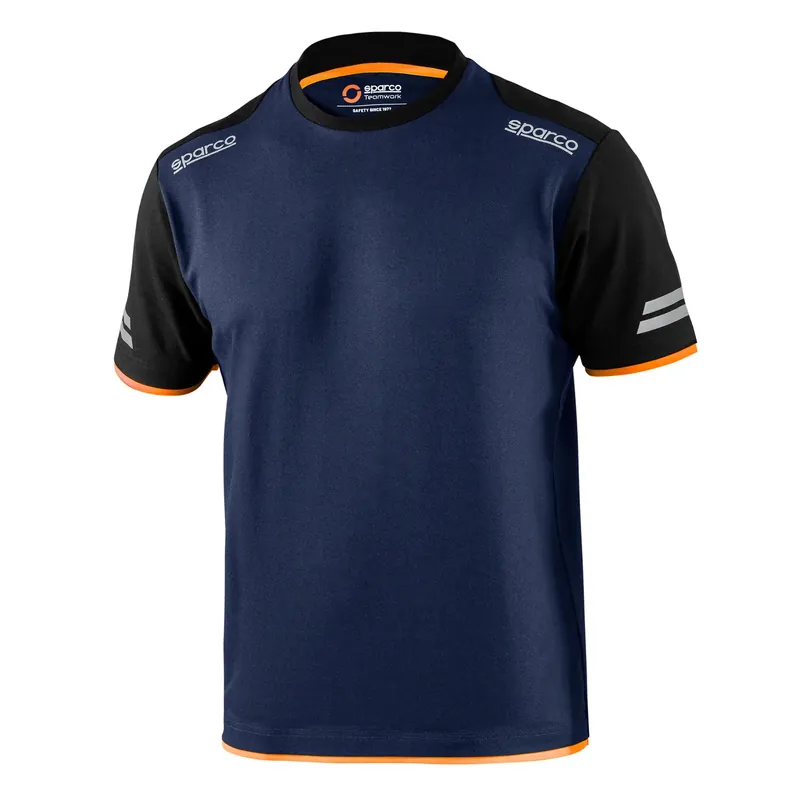 Hoge Kwaliteit Maglietta da lavoro tecnica blu e arancio Tech Tucson Sparco Maglietta da lavoro tecnica blu e arancio Tech Tucson Sparco Echome